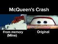 McQueen S Crash My Version Vs Original