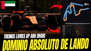 🚨DOMÍNIO ABSURDO DE NORRIS NA SEXTA FEIRA EM ABU DHABI #f1 #formula1 #abudhabigp #mclaren #redbull