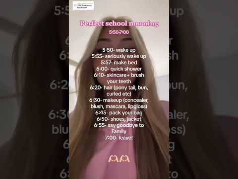 perfect school morning 5:50-7:00 :: any request? #lolabekka #advice #school #grwm #aesthetic