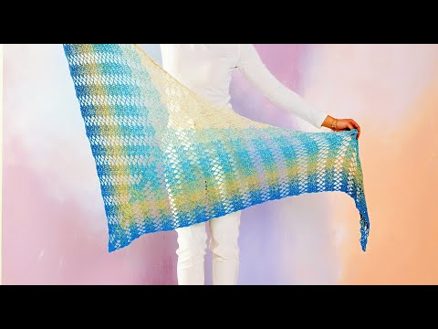 Tuch Nebelstreifen häkeln