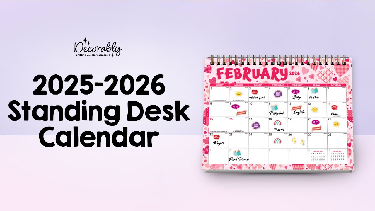 🖊️📆 Stay Organized All Year with The Ultimate small desk calendar for 2025 to 2026 ✨🗓️