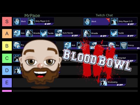 Blood Bowl 3 General Skills Ranked on S F Tier List Tuesdays