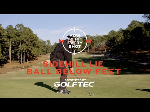 How to play from a sidehill lie