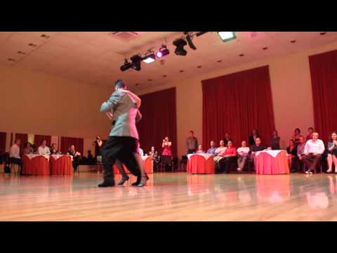  Diego Riemer  and  Natalia Cristobal Rivé  are  dancing  at  Kiev International Tango Festival  in  2015