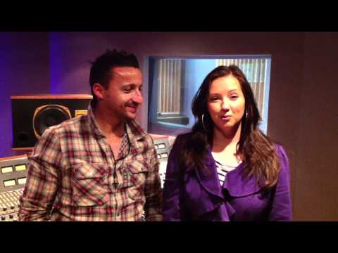 Dim Chris & Amanda Wilson live studio session in London recording their new single "You Found Me"