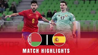 Belarus vs Spain - UEFA Futsal Euro 2026 - Match Highlights 