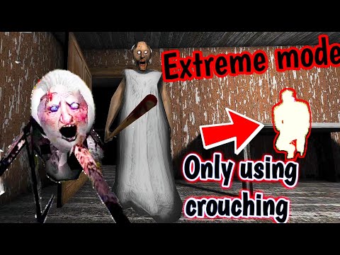 Granny 1.8 - Extreme mode - Escaping by crouching only