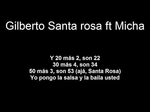 Suma y Resta - Gilberto Santa Rosa feat Micha Letra