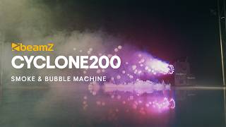 Nebel- & Seifenblasenmaschine BeamZ Cyclone200 – Video