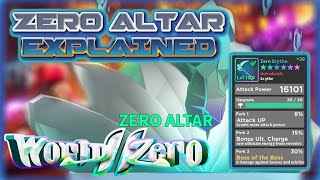 ZERO ALTAR x BEST WAY HOW TO CRAFT ZERO WEAPONS/ARMOR | Roblox World Zero