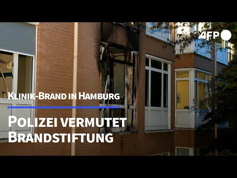 Verdacht der Brandstiftung nach Feuer in Hamburger Klinik | AFP