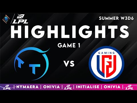 TT vs LGD Highlights Game 1 LPL 2025 TT Gaming vs LGD Gaming by Onivia
