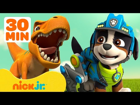 PAW Patrol Rex's Best Dino Rescues! 🦖! w/ Marshall & Skye | 30 Minute Compilation | Nick Jr.