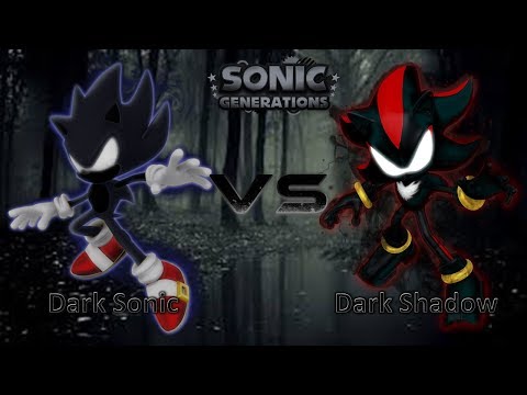 Sonic Generations Mod Part 133_ Dark Sonic VS Dark Shadow