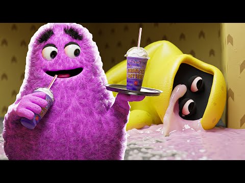 Grimace killed Bone Thief with a McDonald's milkshake