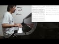 『Third Line Samba (Abdullah Ibrahim)』 played by Takeshi Fukushima (Solo Piano) with sheet