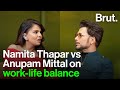 Namita Thapar Vs Anupam Mittal On Work Life Balance