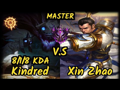 BJK Gilius (KINDRED) vs XIN ZHAO - 8/1/8 KDA JUNGLE GAMEPLAY - EUW Ranked MASTER