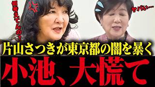 【小池百合子】※片山さつきが東京都のヤバい事情を取り上げる！小池ビビりまくる...【小池都知事 さとうさおり 都議会 カイロ大学 学歴詐称疑惑】