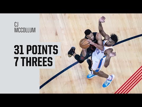 CJ McCollum (31 pts, 7-12 3pt) Highlights vs. Oklahoma City Thunder | January 22, 2019
