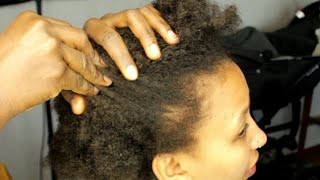 WATCH ME BRAID HER NATURAL HAIR