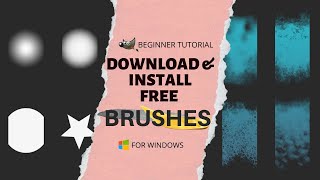 How to download & install free brushes to GIMP