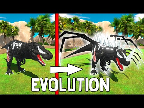 ⚡Death Run T-Rex VENOM Evolution  - 🦖 Animal Revolt Battle Simulator 🦕