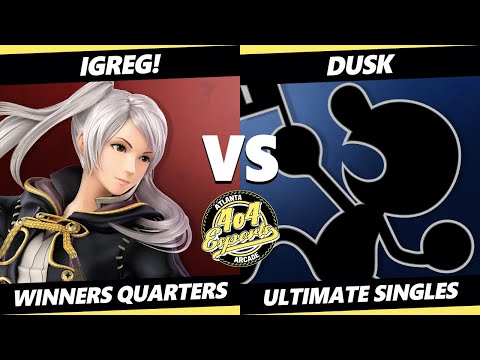 4o4 Smash Night 19 Winners Quarters - iGreg! (Robin) Vs. Dusk (Game & Watch) - SSBU Ultimate