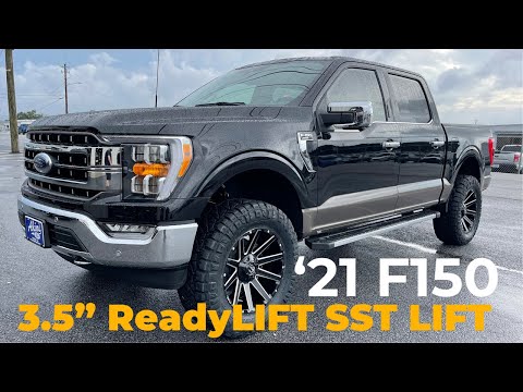 CLASSIC 2021 Ford F150 Lariat 3.5" Readylift SST Lifted Covert Edition on 35s