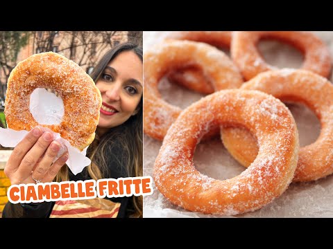 CIAMBELLE SOFFICI FRITTE con impasto Senza Uova | Facilissime e giganti | #assaggioerifaccio
