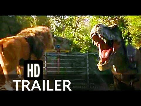 JURASSIC WORLD 2 "T-REX Vs Lion Fight" TRAILER NEW (2018) : Movie HD