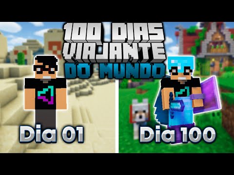 SOBREVIVI 100 DIAS COMO VIAJANTE DOS MUNDOS DO MINECRAFT - O FILME