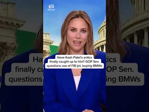 Kash Patel ANTICS: GOP Sen. questions use of FBI jet, buying BMWs