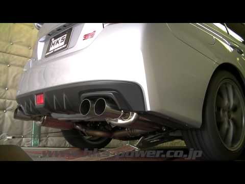 SUBARU WRX STI HKS NEW EXHAUST DYNO TEST