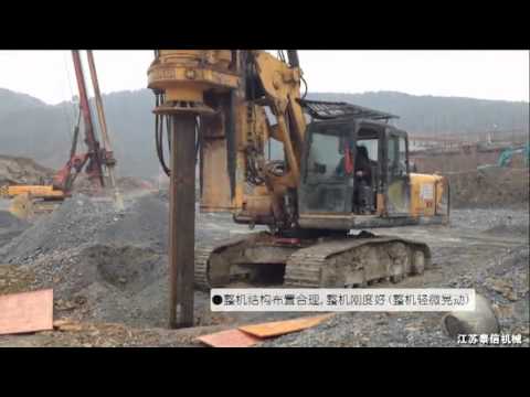 TYSIM KR125A Rotary drilling rig worked in stock for construction in Guizhou