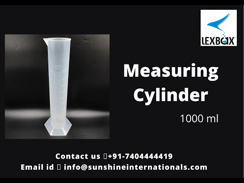 Dews cylindrical polypropylene measuring cylinder, automatio...