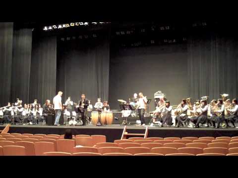 New Cool Collective rehearsing with 40 Japanese schoolgirls