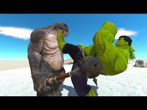 CAVE TROLL DELUXE VS HULK - Animal Revolt Battle Simulator