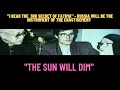 I READ THE 3RD SECRET OF FATIMA RUSSIA WILL BE THE INSTRUMENT OF THE CHASTISEMENT The Sun Will DIM