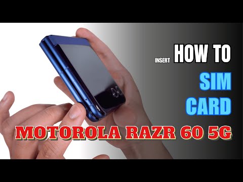 How to Install a SIM Card to Motorola Razr 60 5G