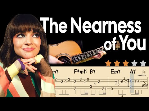 💖 The Nearness of You | Easy & Romantic Jazz Fingerstyle Guitar Tutorial | Simple TAB