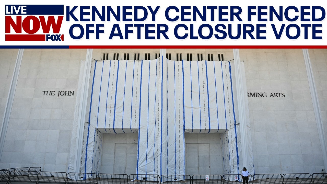 Fencing goes up at Kennedy Center after closure vote
