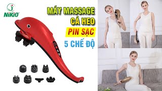 Video giới thiệu máy massage cá heo cầm tay pin sạc Nikio NK-178 - 7 đầu