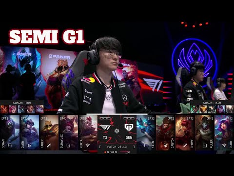 T1 vs GEN - Game 1 | Upper Final LoL MSI 2025 Main Stage | T1 vs Gen.G G1 full