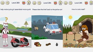 Brain Out 2 - Level 283, 284, 285 Gameplay Solution