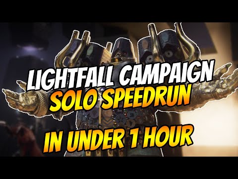 Lightfall Campaign SOLO Speedrun in UNDER 1 HOUR - WORLD RECORD [58:14]