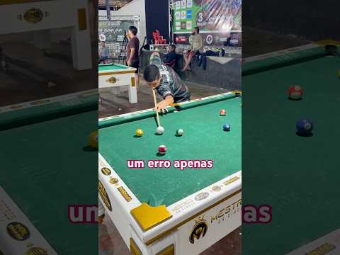 Dei apenas 1 erro para Ikaro de iaçu trancar essas 7 bolas #sinuca #bilhar #snoker