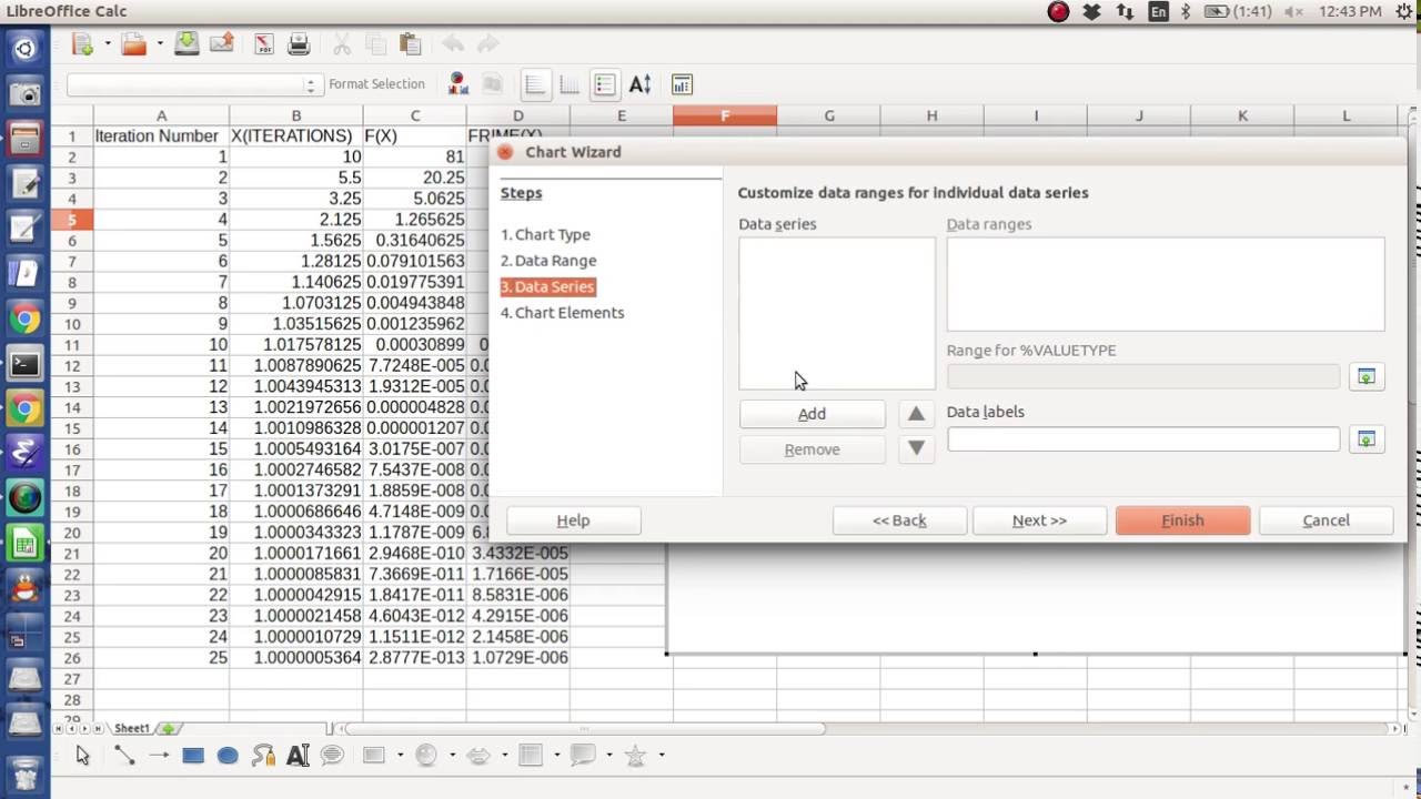 Spreadsheet Help - Newton Raphson