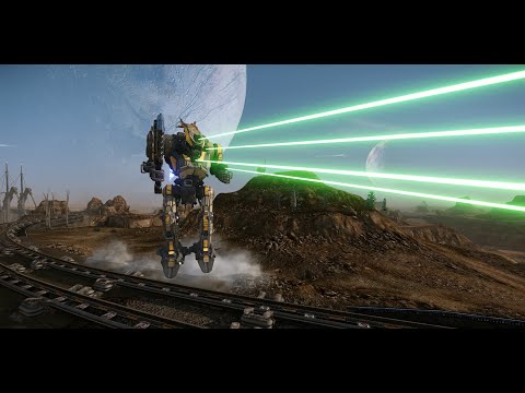 MechWarrior Online - Jumping RAC5 Hatchetman, the axe is just for show!   HCT-6D