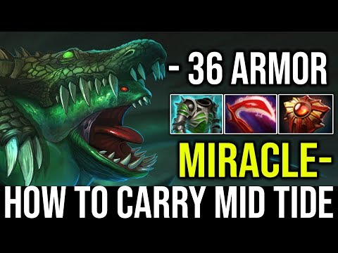 Miracle- [Tidehunter] Imba 36 Armor Reducction TOP 1 NET WORTH CARRY TIDE MID 7.21d - Dota 2